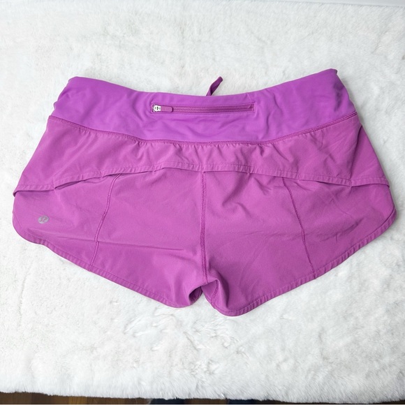 Lululemon Speed Up Purple Shorts Size 6 - Picture 3 of 5